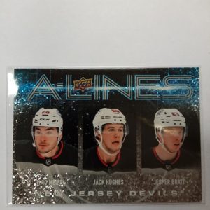 2024-25 UD series 1 a-lines Timo Meier, Jack Hughes, Jesper Bratt