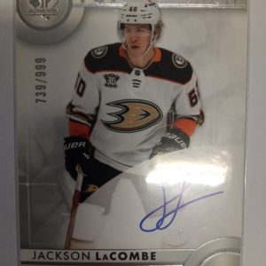 2023-2024 Upper Deck SP Authentic Future Watch Signature Jackson LaCombe /999
