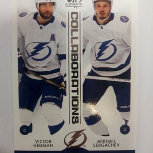 2023-2024 Upper Deck SP Authentic Collaborations Hedman/Sergachev
