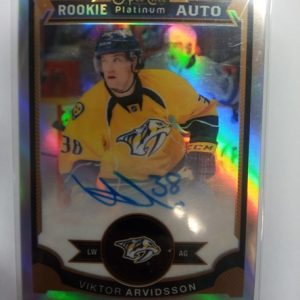 2015-2016 Upper Deck O-Pee-Chee Platinum Rookie Auto Rainbow Viktor Arvidsson