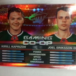 2024-2025 Upper Deck Series 1 Gaming Co-Op Kaprizov/Eriksson Ek