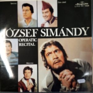 LP József Simándy Operatic Recital