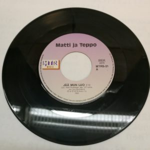LP single: Matti ja Teppo - Onnellinen päivä/Jää mun luo, 1992 (K)
