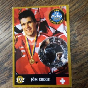 1995-1996 semic ice hockey cards Jörg Eberle