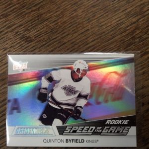 2021-22 ud credentials rookie speed of the game Quinton Byfield