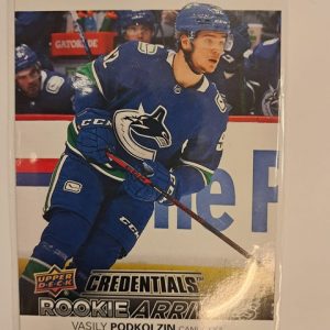 2021-22 Upper Deck Credentials Rookie Arrivals Vasily Podkolzin
