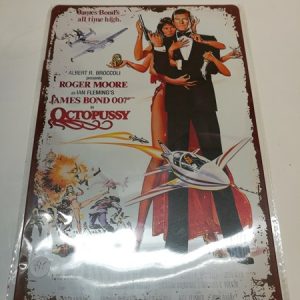 Metallinen levytaulu - James Bond 007 - Octopussy (K)
