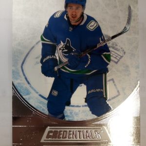 2021-22 UD Credentials Quinn Hughes