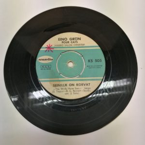 LP Single: EIno Grön, Four Cats Jaakko Salon orkesteri - Seinillä on korvat/Vaarallista onnea (K)