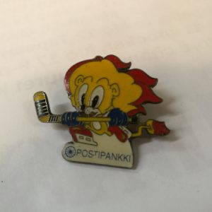 "Suomi Leijona" maskotti Postipankki - pinssi (K)