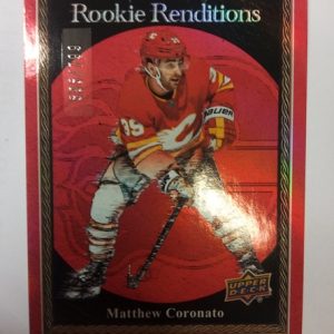 2023-2024 Upper Deck Trilogy Rookie Renditions Red Matthew Coronato /799