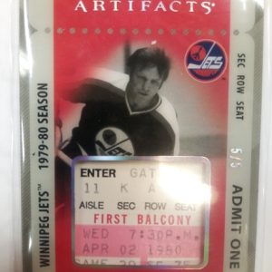 2024-2025 Upper Deck Artifacts Inaugural Access Ticket Bobby Hull 5/5