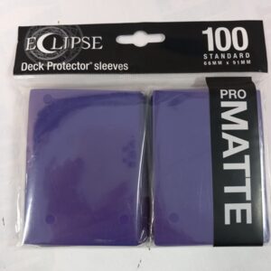 Eclipse Deck protector Sleeves Matte 100 66mm x 91mm violet