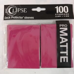 Eclipse Deck protector Sleeves Matte 100 66mm x 91mm magenta