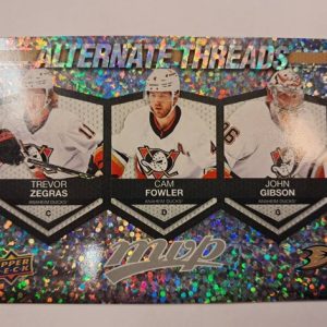 2023-24 MVP Alternate Threads Zegras Fowler Gibson