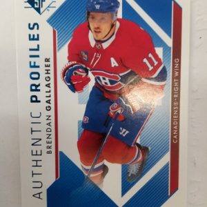 2023-2024 Upper Deck SP Authentic Profiles Brendan Gallagher