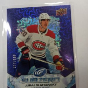 2022-23 UD ice sub zero Juraj Slafkovsky