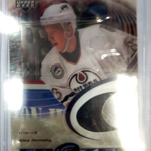 2004 UD Ice Frozen Fabrics Ales Hemsky