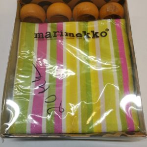 Marimekko servettisetti, 20kpl servettejä + 4 rengasta (K)