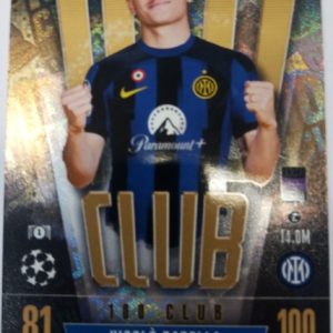 2024 topps MatchAttaX 100 Club Nicolô Barella