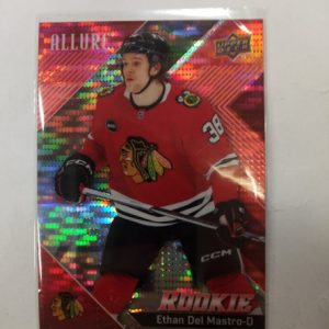 2024-2025 UD allure rookie Ethan del Mastro red rainbow