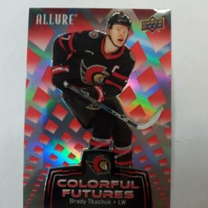 2024-25 UD allure colorful futures Brady Tkachuk