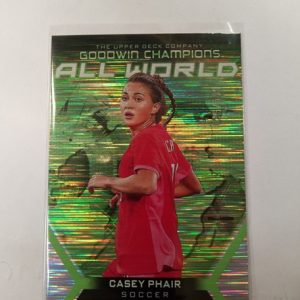2024 UD goodwin champions all world Casey Phair neon green /599