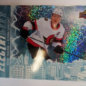 2024-2025 Upper Deck Series 2 ElectriCity Speckled Parallel Brady Tkachuk