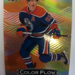 2024-2025 Upper Deck Allure Color Flow Orange-Yellow Ryan Nugent-Hopkins