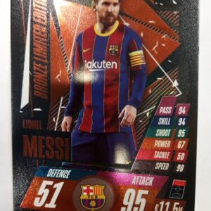 2021-2022 Topps Match Attax Bronze Limited Edition Lionel Messi