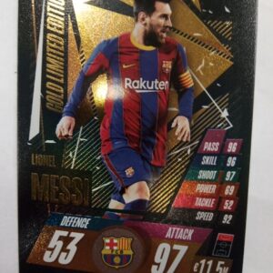 2021-2022 Topps Match Attax Gold Limited Edition Lionel Messi