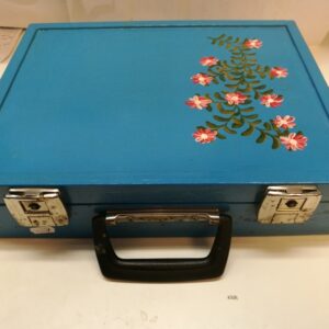 Sininen, Kukka-kuvallinen Puusalkku (K)