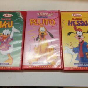 VHS "Pääosassa" Kokoelma, 3 kasettia (K)