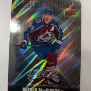 2024-25 UD MVP hockey under the scope Nathan Mackinnon