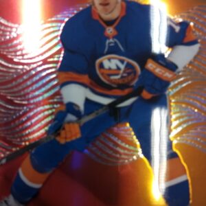 2024-25 UD Allure Color Flow Red-Orange Mathew Barzal
