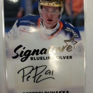 2024-2025 Blueline SM-Liiga Signature Silver Petteri Puhakka /100