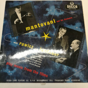 LP Mantovani and his Orchestra with Rawicz and Landauer play music from the films (K)