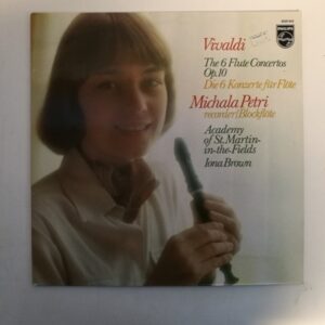 LP Vivaldi The 6 Flute Concertos: Michala Petri - Academy Of St. Martin In The Fields: Iona Brown (K)