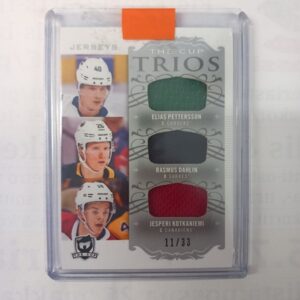 2018-2019 Hockey Jerseys The Cup Trios Elias Pettersson, Rasmus Dahlin, Jesperi Kotkaniemi (K)