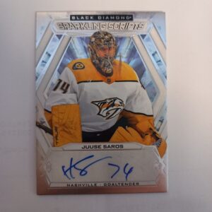 2023-24 UD Black Diamond Sparkling Scripts Juuse Saros