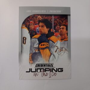 2024-25 UD Credentials Jumping On The Ice Luke Evangelista