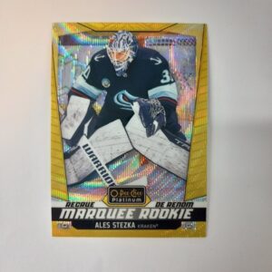 2024-25 O-Pee-Chee Platinum Marquee Rookie Neon Yellow Surge Ales Stezka