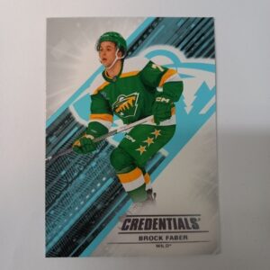 2024-25 UD Credentials Base 7 Brock Faber