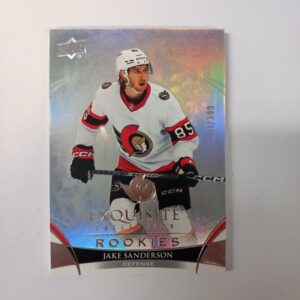 2022-23 Upper Deck Black Diamond Exquisite Collection Rookies Jake Sanderson