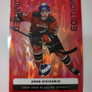 2025-26 SM-Liiga Blueline Series 1 Red Limited Edition Aron Kiviharju
