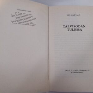 Talvisodan Tulessa - Esa Anttala, 1978