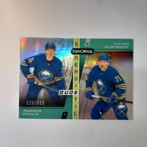 2021-22 UD Synergy Synergistic Duos Rasmus Dahlin/Victor Olofsson #SD11 925/999