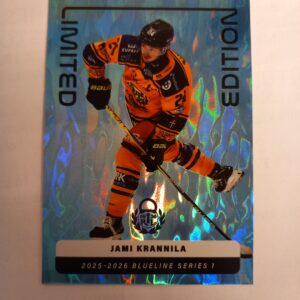 2025-26 SM-Liiga Blueline Series 1, Blue Limited Edition Jami Krannila