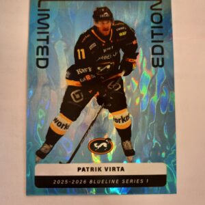 2025-26 SM-Liiga Blueline Series 1, Blue Limited Edition Patrik Virta