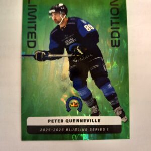 2025-26 SM-Liiga Blueline Series 1, Green Limited Edition Peter Quenneville